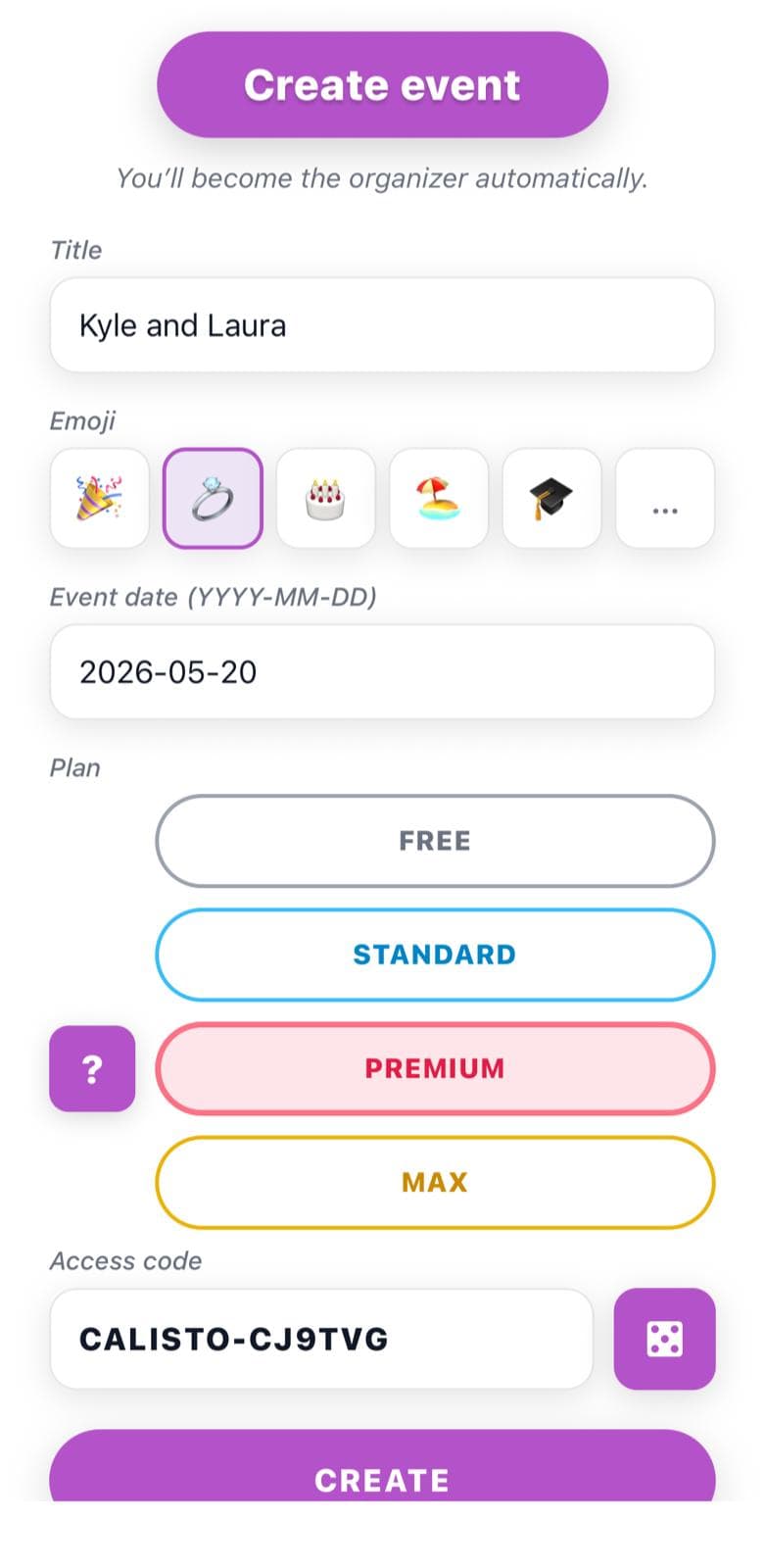 Calisto app screenshot